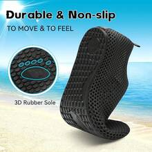 Scurtain Barefoot Shoes Women Men Beach Swim Aqua Socks Summer Quick-Dry Sandals Slippers - Meshgrey - 查看 4