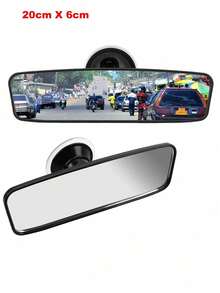 Universal Car Rearview Mirror With Wide-Angle & 360° Rotation & Adjustable Suction Cup