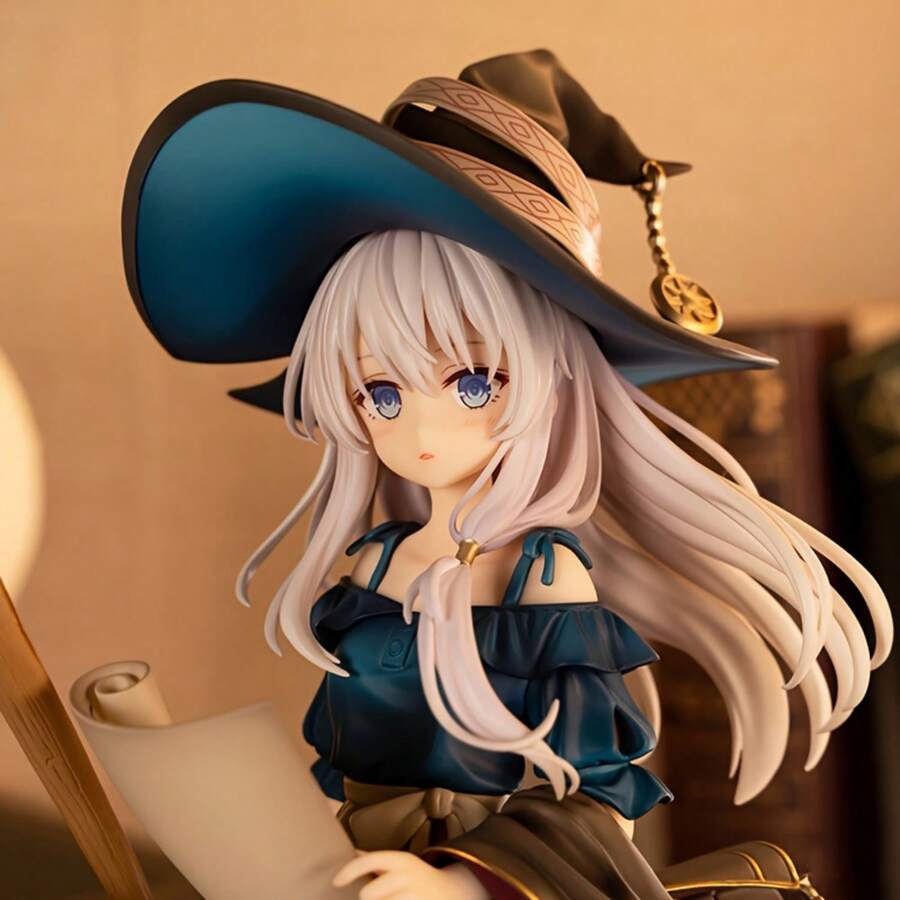 [女巫雕像] PVC 魔法女巫雕像，带帽子和魔法扫帚 | 收藏品，非常适合桌面和电脑装饰 - 动漫粉丝必备收藏品 - 混合顏色 - 查看 1