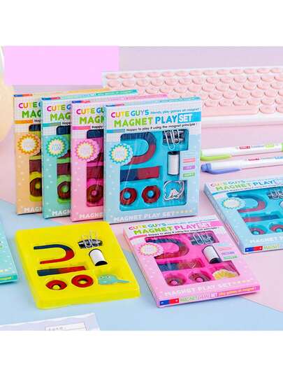 3 Magnet Set, [ 7 Items ] Scientific Experiments, Teaching Tools, Office Supplies,, Party Gifts,