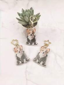 1 Stück anpassbarer Acryl Haustier Schlüsselanhänger - personalisieren Sie ihn mit einem Foto Ihres Haustieres, hochwertig Acryl, lebensecht, leicht, klares Design, perfekt für Haustierliebhaber, ideal für den täglichen Gebrauch, Reisen, Outdoor-Abenteuer, einzigartiges Geschenk zu Geburtstagen & Feiertagen, dekorativ, graviert, stylisch, Mode, farbig, vintage, süß, kompakt, niedlich, individuell, personalisiert Haustier für Jahrestage, Geburtstage, Urlaubsstimmung, Inspiration für Outdoor-Leben, verspieltes Haustier Design