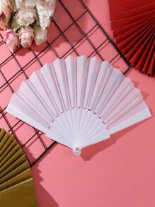 1/2/3PCS Ethereal Crinkled White Hand Fan ✧ Customize As Qixi Keepsake/Christmas Decor/Wedding Prop ✧ Year-Round Ceremonial Charm~Hanfu Accessories ✧ Bridal Bouquet Fan ✧ Festive Gifts ✧ Summer Breeze Companion