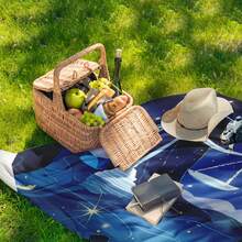 Zodiac Libra Themed Versatile All Season Elegant Outdoor Picnic Blanket For Sofa Bed Travel Camping Soft Warm Comfortable Cozy Flannel Throw Blanket Digital Printing Blanket Made Of Polyester Ideal Gift For Family Friends Shipped From USA - Multicolor - View 4