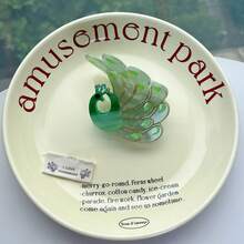 鸟与花系列发夹，小众设计鹦鹉醋酸纤维发夹，卡通拼布鸟发夹，创意可爱大雏菊醋酸纤维发夹，向日葵发夹，可爱甜美花朵发髻发夹，高品质水钻发夹 - 彩色 - 查看 31