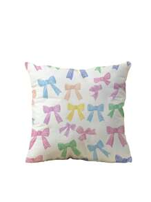 1pc/4pcs Butterfly Print Pillow Covers, Home Decor Sofa Cushion Covers For Bedroom, Car Seat Back Cushion