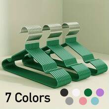 100/60/20/10/1 Pc Commercial Metal Hangers - Heavy Duty Non-Slip Rubber Coated Garment Hangers, Ultra Strong Rustproof Closet Organizers For Hotel/Retail/Home Use - Luxury Space Saving Hangers For Coats/Dresses/Pants,Wardrobe Organiser(Bulk Set)