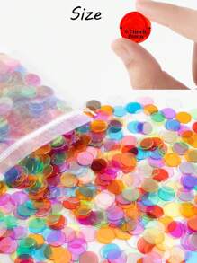 300pcs Clear Bingo Markers, Bingo Chips Game Tokens, 19mm/0.75 Inch Diameter, PVC, Bulk, Raffle Tickets, Bingo Dogs, Lottery Tickets, Bingo ChiMonopoly,Bingo And Friends,Game Chips