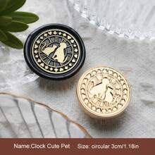 1 Pc, Various Animal Series, Removable Wax Seal Heads, Deer/Cat/Dog/Squirrel/Hedgehog And Other Animals, Suitable For Envelope Letter Paper, Wedding Invitations, Parties, Wine Packaging, DIY Craft Seal Decoration, Gift Decoration, Graduation Parties, Anniversaries, Various Festive Gifts,Back To School,School Supplies
