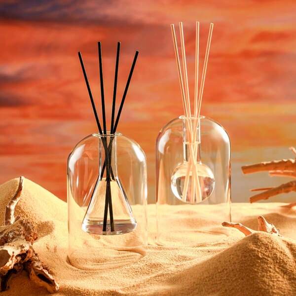Glass Vase Incense Diffuser, Essential Oil Aroma Diffuser For Home Bedroom Bathroom Odor Removal, Aromatherapy Home Air Freshener, Fragrance Decor Bottle For Desk