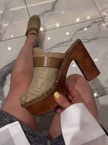 Women's Thick Sole Sandals, Minimalist & Practical Multifunctional - Khaki - View 3