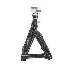 1 Piece Adjustable Reflective Pet Chest Harness Explosion-Proof Reflective Silk Nylon A-Shaped Chest Harness Dog Harness Traction Dog Walking Rope - Black - View 3