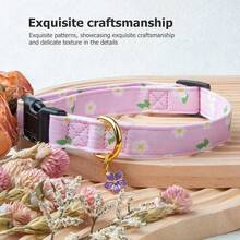Pet Basic Dog Collars - Purple Flower - View 5