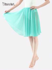 DonsGirl 连体女式芭蕾舞裙，带松紧腰带，舞蹈和滑冰练习裙，适合表演