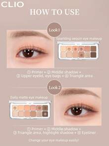 Clio K-Beauty PRO EYE PALETTE AIR, Bảng phấn mắt 12 màu, Bảng trang điểm tất cả trong một, Phấn mắt lì nhũ, Phấn má hồng, Phấn bắt sáng, Phấn mắt, Trang điểm hàng ngày, Trang điểm Hàn Quốc - 01 PHÒNG THÍ NGHIỆM SAN HÔ - Xem 10