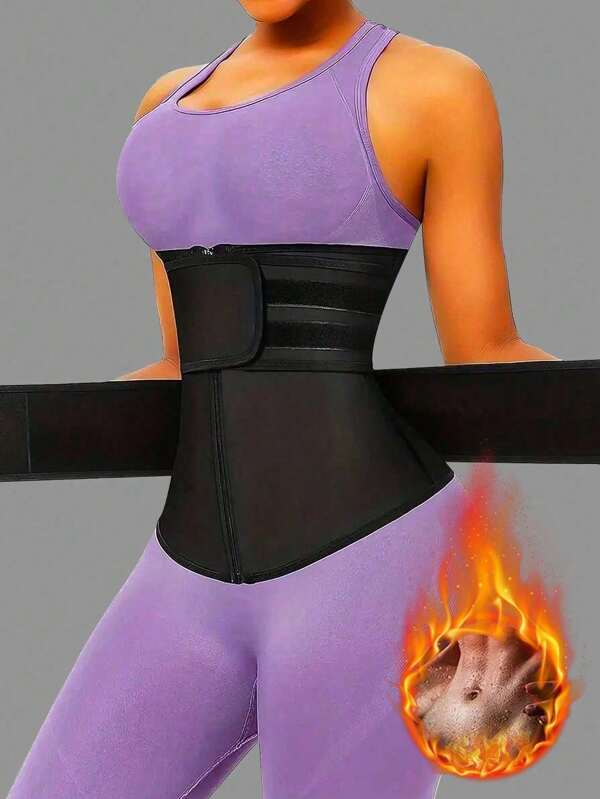 1pc Women Waist Trainer, Body Shaping Suit, Abdominal Control Waist Belt Gym Gym Accessories Fajas Lumbares