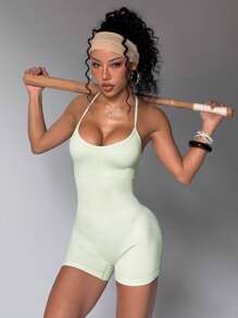 Slim Fit Yoga Jumpsuit For Workout Training