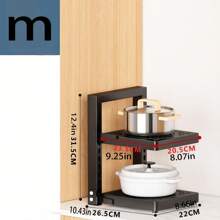 1 Stück Küchenorganizer Regal, verstellbarer mehrstöckiger wandmontierter Aufbewahrungshalter, passend für Spülenschrank oder schmale Lücken, Heimdekoration, Aufbewahrung für Party & Weihnachten