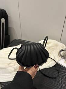 Bolso de hombro mini de moda, elegante bolso de concha perfecto para fiestas, bodas, cenas y banquetes, que combina con vestidos de novia, atuendos formales, vestidos de graduación y atuendos de cumpleaños