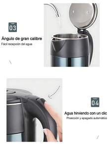 Hervidor de agua caliente de viaje,2L Hervidores eléctricos de acero inoxidable,tetera portátil de doble pared con tacto frío, apagado automático y protección contra el hervido en seco,1000W,luz indicadora LED, base de 360°, caldera para agua. - Tipo de Enchufe A USA (110-127V) - Ver 11