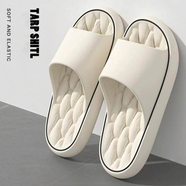 Ciabatte estremamente leggere e morbide, sandali alla moda semplici in EVA elastico, scarpe colorate da indossare in casa, ciabatte da bagno