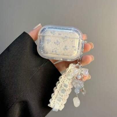 蓝色/粉色花卉/海洋主题保护壳，适用于 4、3、Pro 3 蓝牙耳机，理想礼物