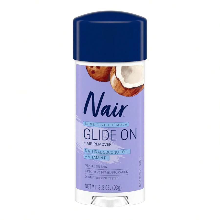 Hair Remover Sensitive Formula Glide On Depilatory Cream 3.3 Oz