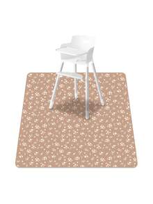 1 件大尺寸防水防溅垫 - 室内高脚椅地板保护垫 - 可水洗防滑便携式游戏垫 51 英寸 x 51 英寸（130x130 厘米）户外野餐垫，防尘，可绘图