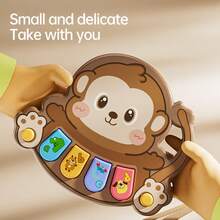Cute Animal Shaped Baby Piano Toy, Colorful Piano Keys And Animal Patterns - Interactive Music Learning Toy For 1-5 Years Old Toddlers, Sensory Toy To Promote Motor Skills And Cognitive Development, Fun Design, And Reliable - Multicolor - View 7