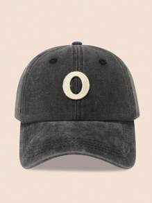 1 pieza Gorra de béisbol con 26 letras para niños, sombrero de sol lavado para niños/niñas pequeños para uso diario, protección UV