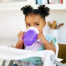 360° Magic Water Cup, Infant & Toddler Drinking Cup, Silicone Sippy Cup With Handle And Lid, Anti-Spill Anti-Choke Design, Slow Flow Prevents Choking - Multicolor - View 5