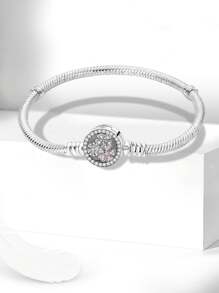 1 Stück elegantes 16-22CM echtes 925er Sterlingsilber Perlenarmband für Frauen Freundin Geschenk hochwertiger Damenschmuck