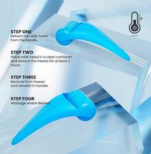 Roller Face Wrinkles Fine Lines Puffiness Stick Massager Skin Care Tools Self Care Gifts Men Women (Pink) - Blue - View 9