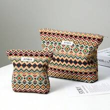 1 sztuka retro boho kopertówki wewnętrzna torba na kosmetyki i produkty do makijażu torba do przechowywania