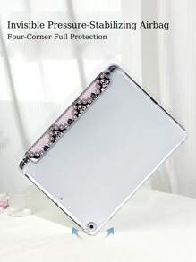 Ayotu Funda con lazo de encaje compatible con iPad de 10.2 pulgadas 2021/2020 iPad 9.°/8.° generación, compatible con Samsung Galaxy Tab A8 de 10.5 pulgadas 2022, compatible con Huawei Matepad 10.4/Tab, con soporte para bolígrafo, admite tapa de suspensión/activación automática, funda protectora de moda