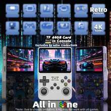 Byteuni R36S Retro Handheld Game Console With 3.5-Inch IPS Screen Retro Handheld Video Games Consoles Built-In 20k+ Classic Games Open Source Linux System Portable Style Hand Held System Pocket Video Player