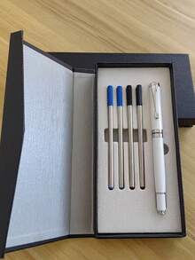 [Customization] Offer 1pc High Quality Customized Ballpoint Pen, With 1pc Gift Box Pocket Clip - Smooth Writing, Refillable Midi, Elegant Gift Box, 5pcs Extra Refills, Personalized Business Gift - Unique, Thoughtful For Colleagues, Friends, Family, Christmas, Father's Day, Thanksgiving, Back To School, For For University, High School Senior High School Students, College Students, University Students, Freshman, Sophomore, Underclassmen, Season Picks, Office & School Supplies, Customized Ballpoint Pens,Office Decor - Multicolor - View 96