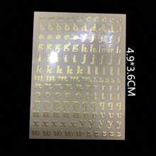 1 Stück Goldene 26 Buchstaben Buchstaben Aufkleber, DIY Kerze Aromatherapie Stein Dekoration Metallischer Aufkleber