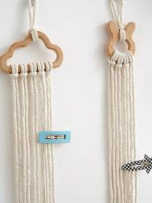 Cartoon Tier Seil Haarschmuck Aufbewahrungsregale für mühelose Organisation, stilvolle wandmontierte Haarspangen Halter, vielseitige Haargummi- und Stirnband-Organizer perfekt für Kinderzimmer, verspieltes Dekor und kreative Aufbewahrungslösungen, um Ihren Raum aufgeräumt und ordentlich zu halten.