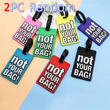 2-11 peças/Etiquetas de Mala, Etiquetas de Bagagem, Etiquetas de PVC para Mochila com Cartão de Nome e Endereço, Identificador de Bagagem, Acessório de Viagem