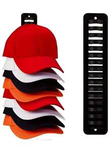 1 pièce Organisateur de casquette de baseball, support de casquette adhésif monté au mur pour jusqu'à 20 casquettes, support d'affichage de chapeaux multicouches pour porte, placard, mur de chambre, options d'installation double