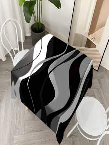 1/20 Stück Schwarz-Weiß Tischdecken, rechteckige Speise- und Kaffeetisch Tischdecken, 3D Optische Effekte, 2D bedruckte Tischdecken, Hochzeitstisch Dekorationen, Heim Dekorationen, geeignet für Picknicks, Camping, Hochzeiten, Geburtstagsfeiern