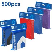 100 Stück/Set Kartenhüllen 66*91mm, Standardgröße Kartenhüllen (66x91mm), ideal für 63*88mm Spielkarten, Sammelkarten, MTG, PTCG Standardspielkarten (5 Farben)