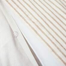 Farmhouse Stripe Reversible Cotton Duvet Cover Set, 2 Piece Set, Twin XL, Navy - Twin Bedding Set - Dorm Decor - Striped Duvet Cover For Kids Or Teens - Farmhouse Bedroom Decor - Neutral - 查看 6
