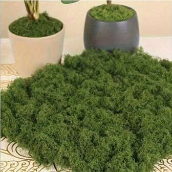 300g Artificial Moss Lawn, Simulated Fake Moss Micro-Landscape Layout, Green Plant Lawn, Potted Plant Window Decoration Landscape Design