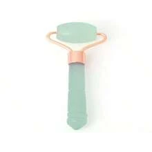 1pc Acrylic Face Roller, Lymphatic Drainage Massager, Faux Jade Face Roller, Pink Lymphatic Drainage Facial Massager, Non-Natural Jade, Refines Facial Contours, Single Head Roller, Facial Massage Roller