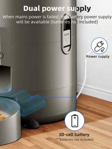 全新 USB 供电宠物智能喂食器，67 盎司大容量，自动定时宠物喂食器，App 控制，时尚创新设计，宠物智能喂食器，狗狗用品，猫咪必需品