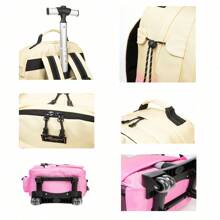 3 pezzi set di bagaglio a mano con zaino con ruote, zaino porta PC per scuola e trolley da viaggio, disponibile in più colori