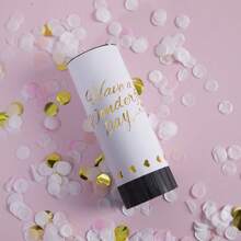 8pcs Multi-Color Paper Confetti Poppers, White Confetti, Party Atmosphere Maker, Suitable For Birthday/Wedding/Valentine's Day/Bachelor Party Celebrations Confetti Cannon, Streamer Poppers