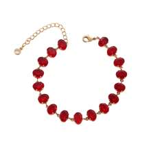 Pulseira elíptica de aço inoxidável 18K com pedra de zircônia para mulheres, design minimalista e luxuoso, leve, adequada para festas, encontros e trajes de escritório