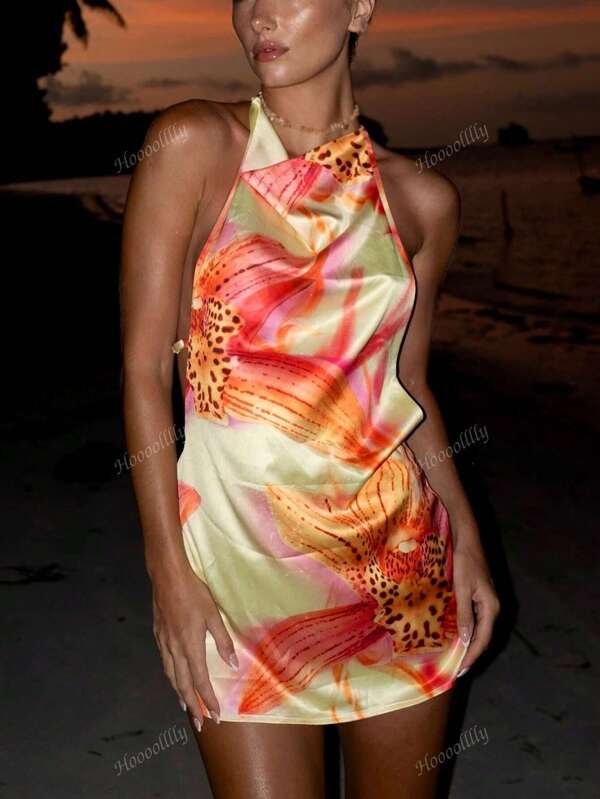 Ținute de sărbătoare, Rochii de vară pentru femei, Rochie sexy de plajă, stil de vacanță, rochie de femeie, la modă, cu mâneci lungi, peplum, imprimeu floral, tricotat, sexy, floral stereoscopic, fără mâneci, rochii de plajă de zi cu zi, de vară pentru femei
